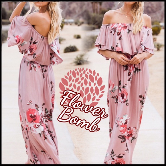 Boutique Dresses & Skirts - Flower Bomb Maxi